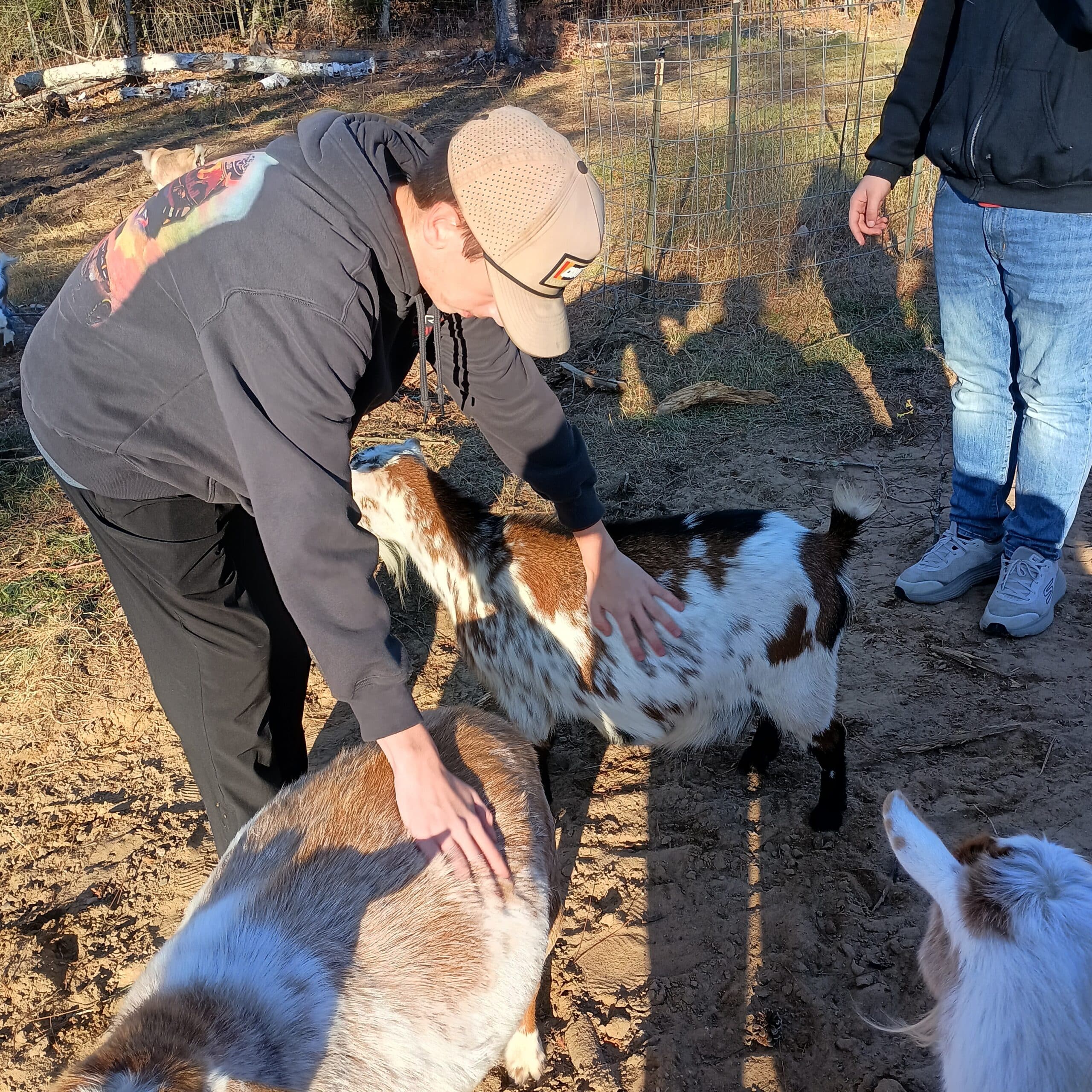 Students learn during a hands on Farm Camp experience