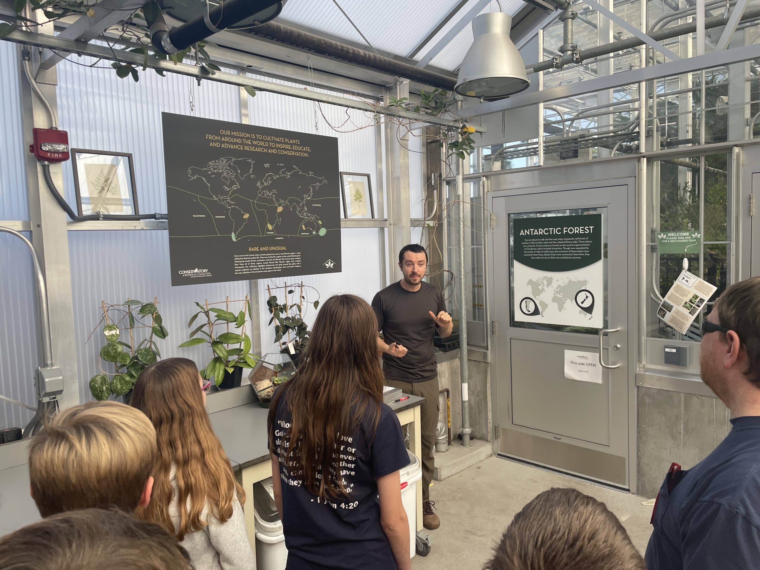 Educating students during a recent Farm Camp Experience
