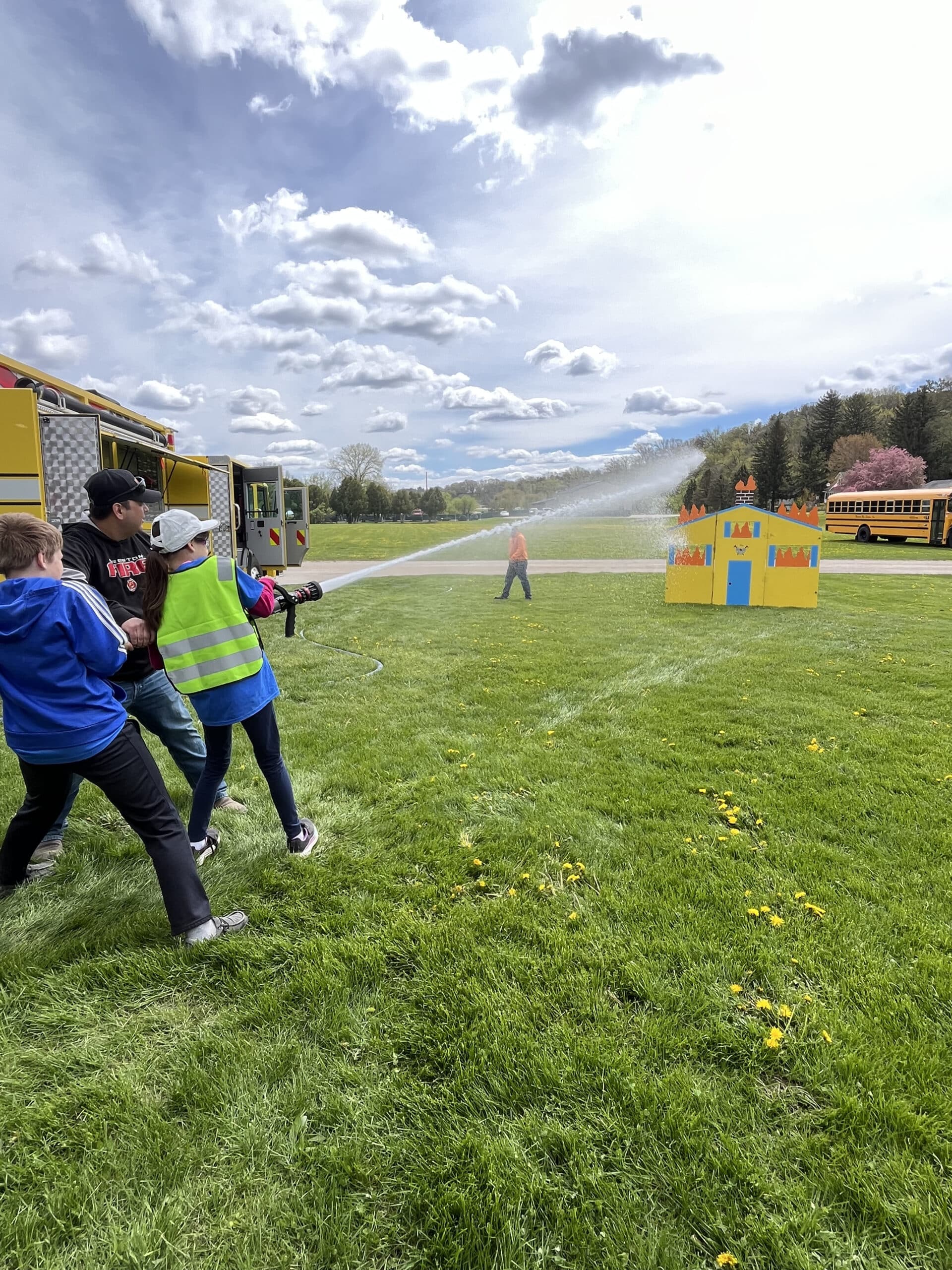 Students during a hands-on lesson at the Tesmer Farm Safety Day Camp