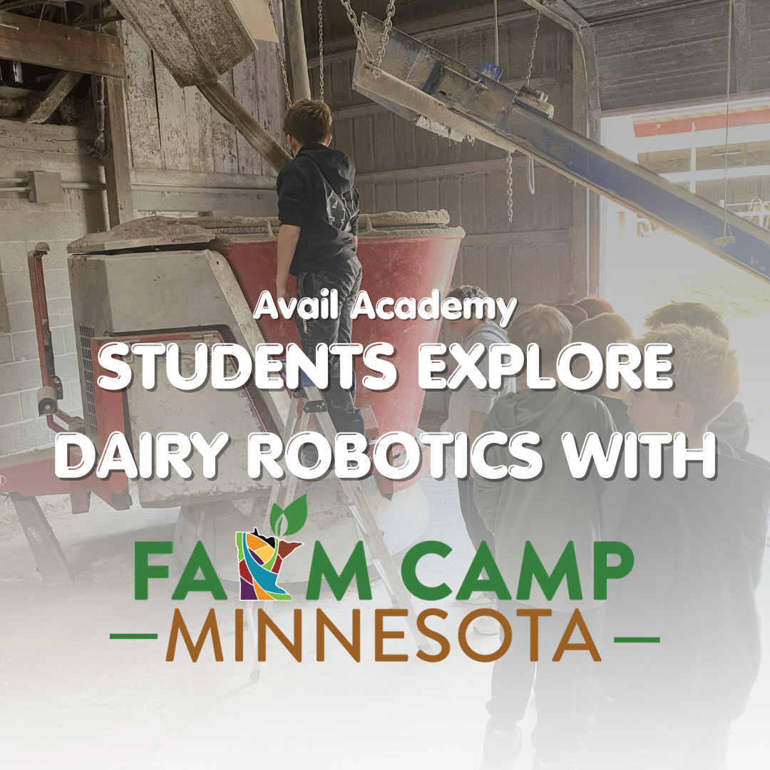 Avail Academy Students Explore Dairy Robotics Through a Farm Camp Experience